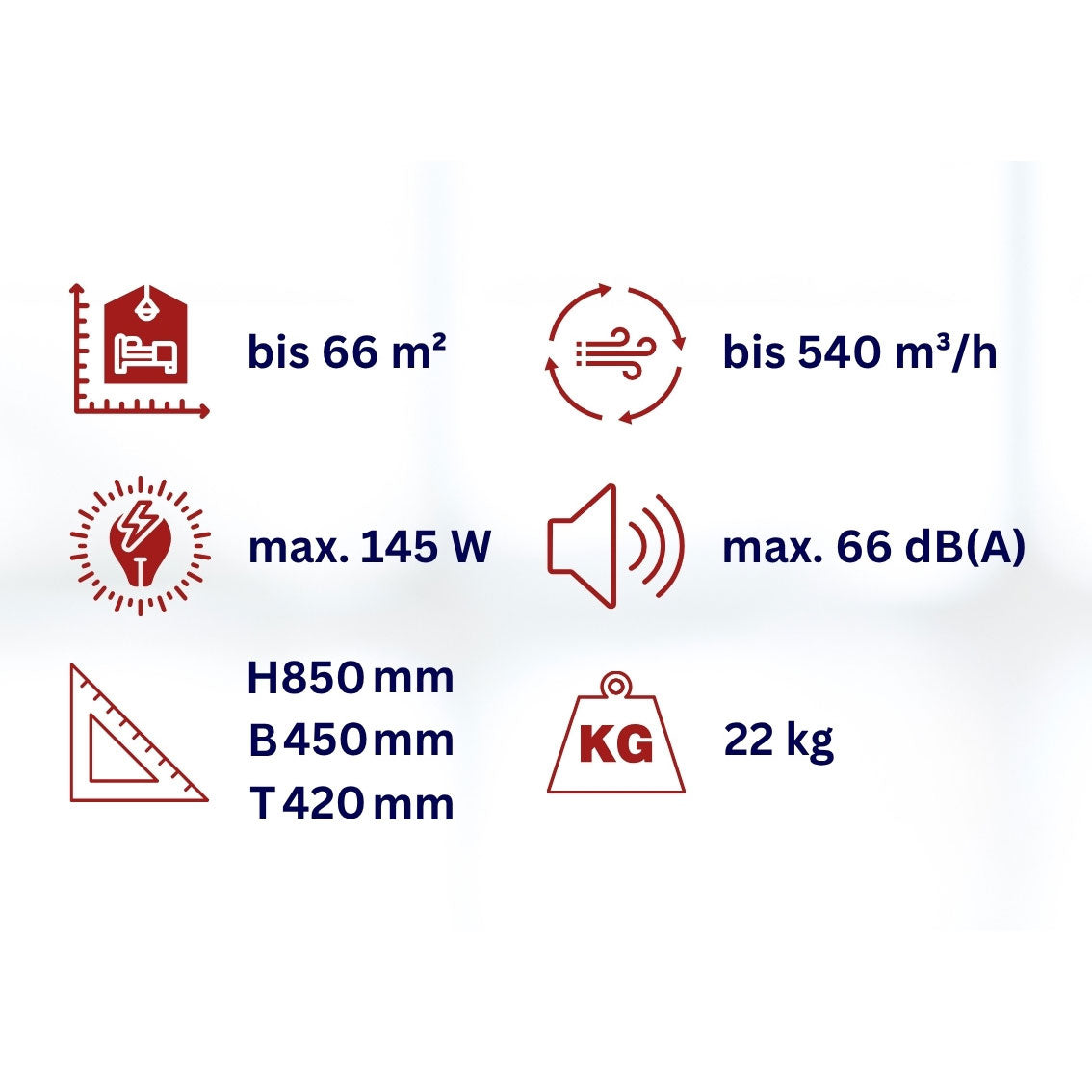 Grosser Luftreiniger mit Ionisator WDH-H600A