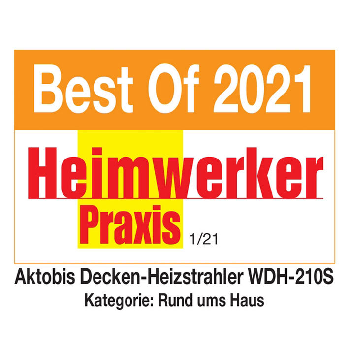 Decken-Heizstrahler Lampen-Design 2.1 kW WDH-210S