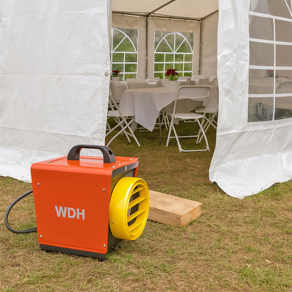 Electric fan heater with hose connection WDH-BGP031S 3000 W