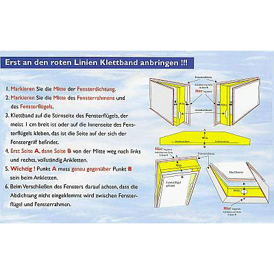 Fensterdichtung für Klimageräte mit Abluftschlauch