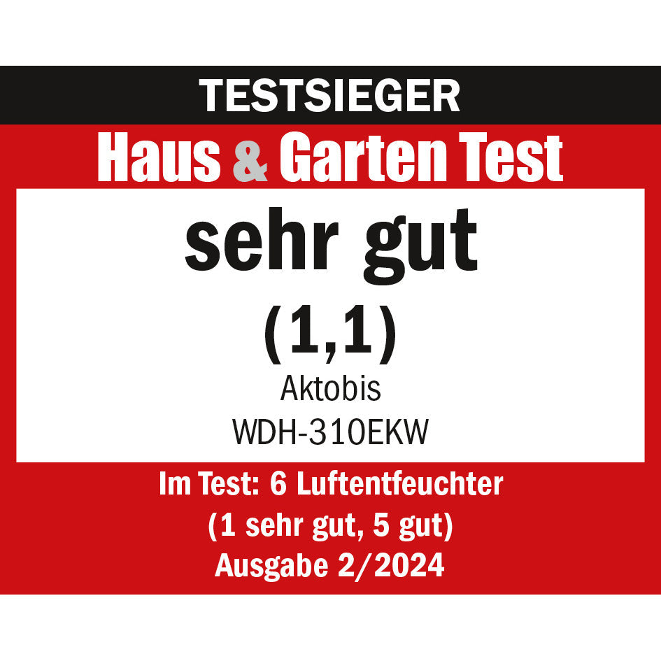 Kleiner Luftentfeuchter mit WLAN WDH-310EKW