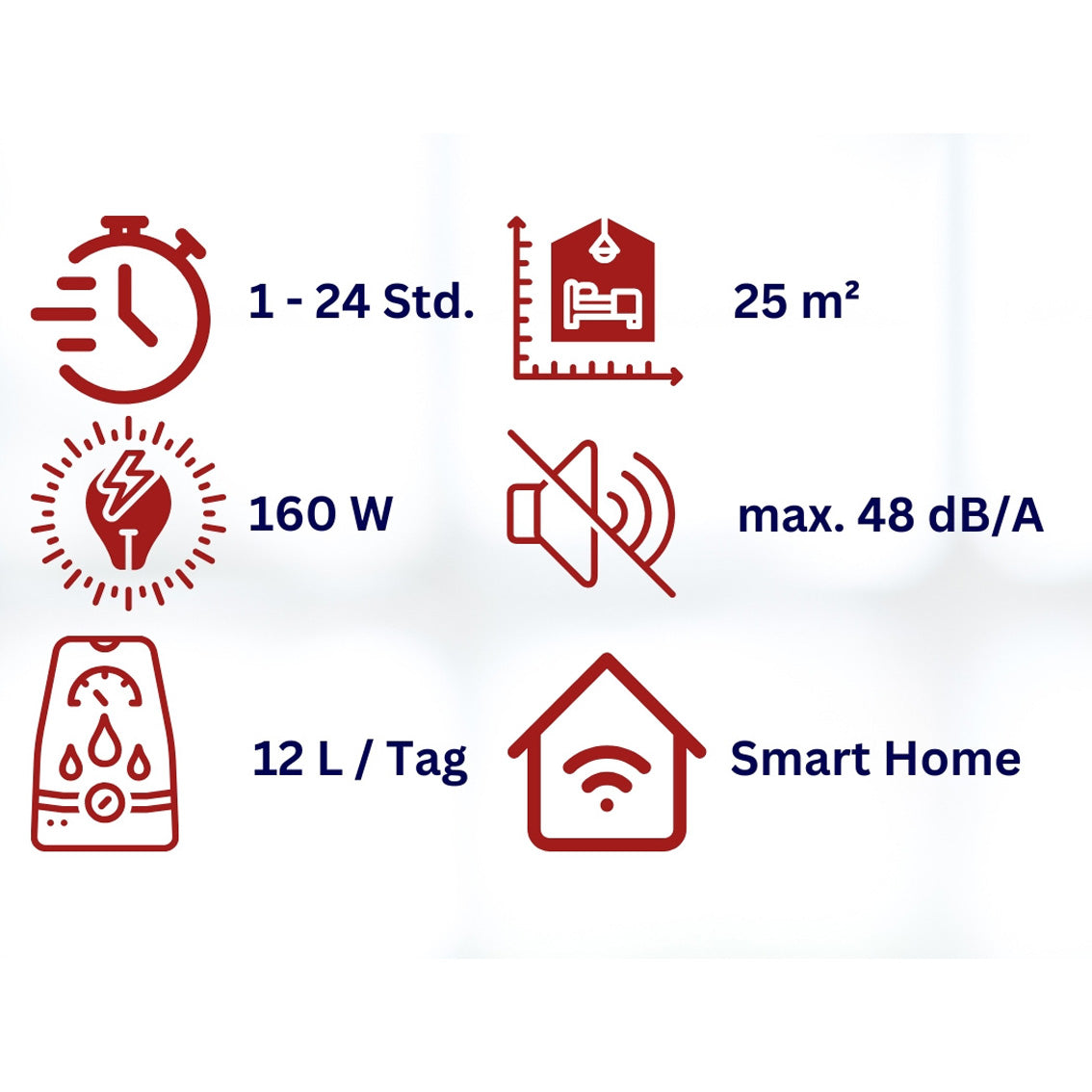 Kleiner Luftentfeuchter mit WLAN WDH-310EKW