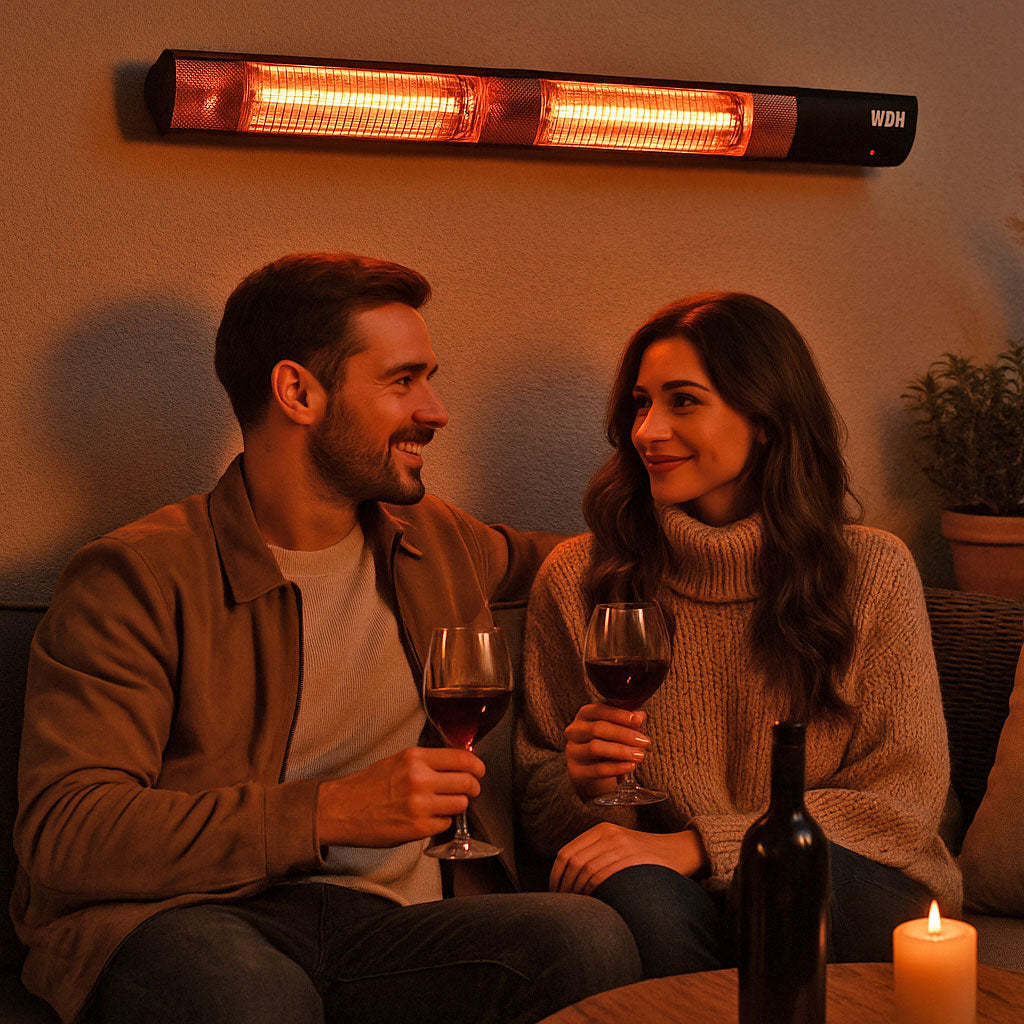 Kräftiger Infrarot Wand-Heizstrahler WDH-300WS 3000W
