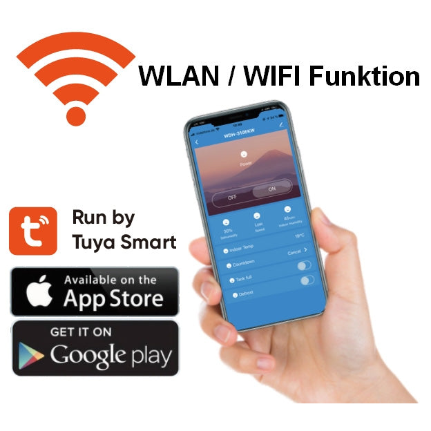 Starker Luftentfeuchter + Wäschetrockner mit WLAN WDH-930EEW (Akto 930)