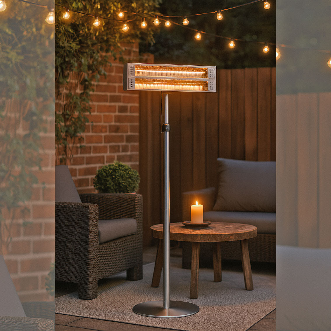 Infrarot-Heizstrahler mit Ständer 2.4kW WDH-240GT