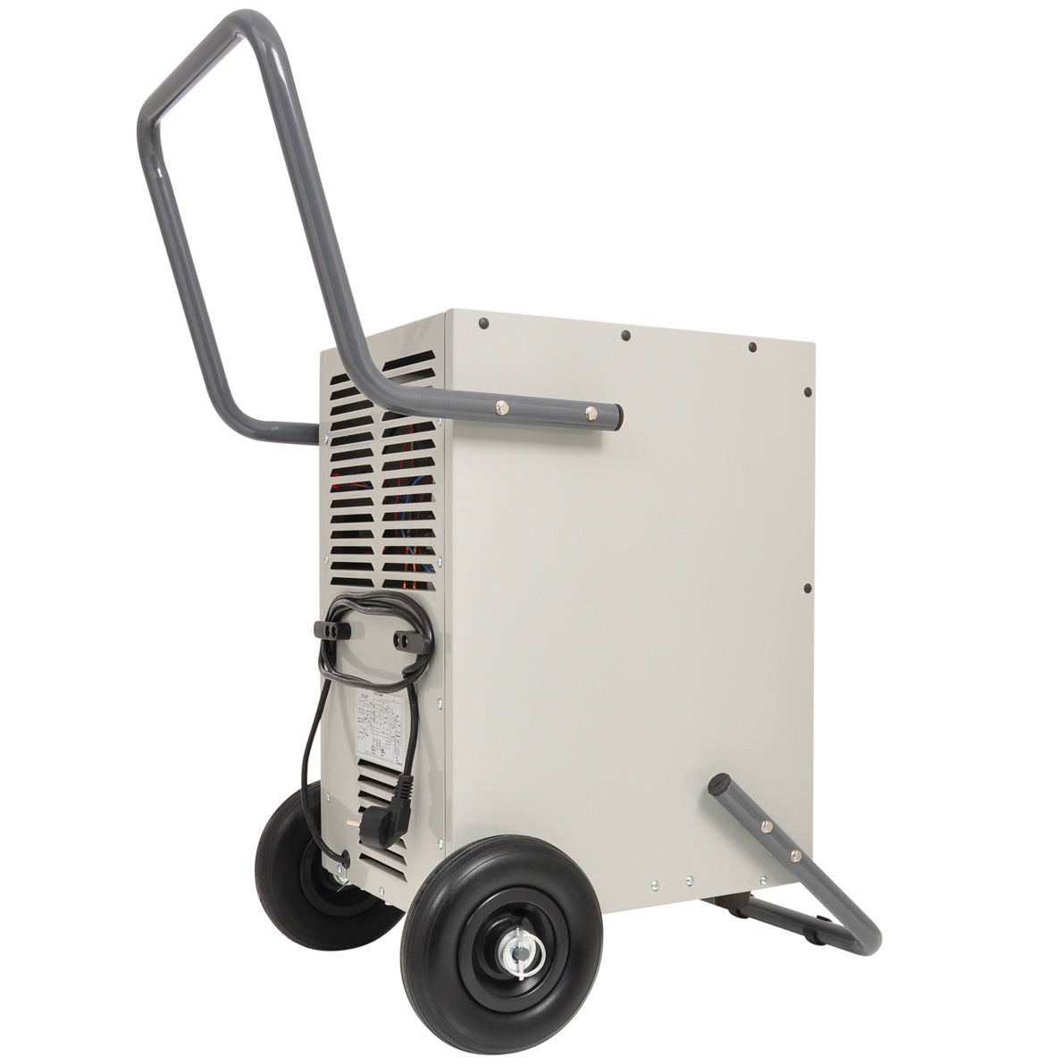 Starker Bautrockner mit kWh-Verbrauchszähler WDH-50B mit Rollen und Führungsbügel