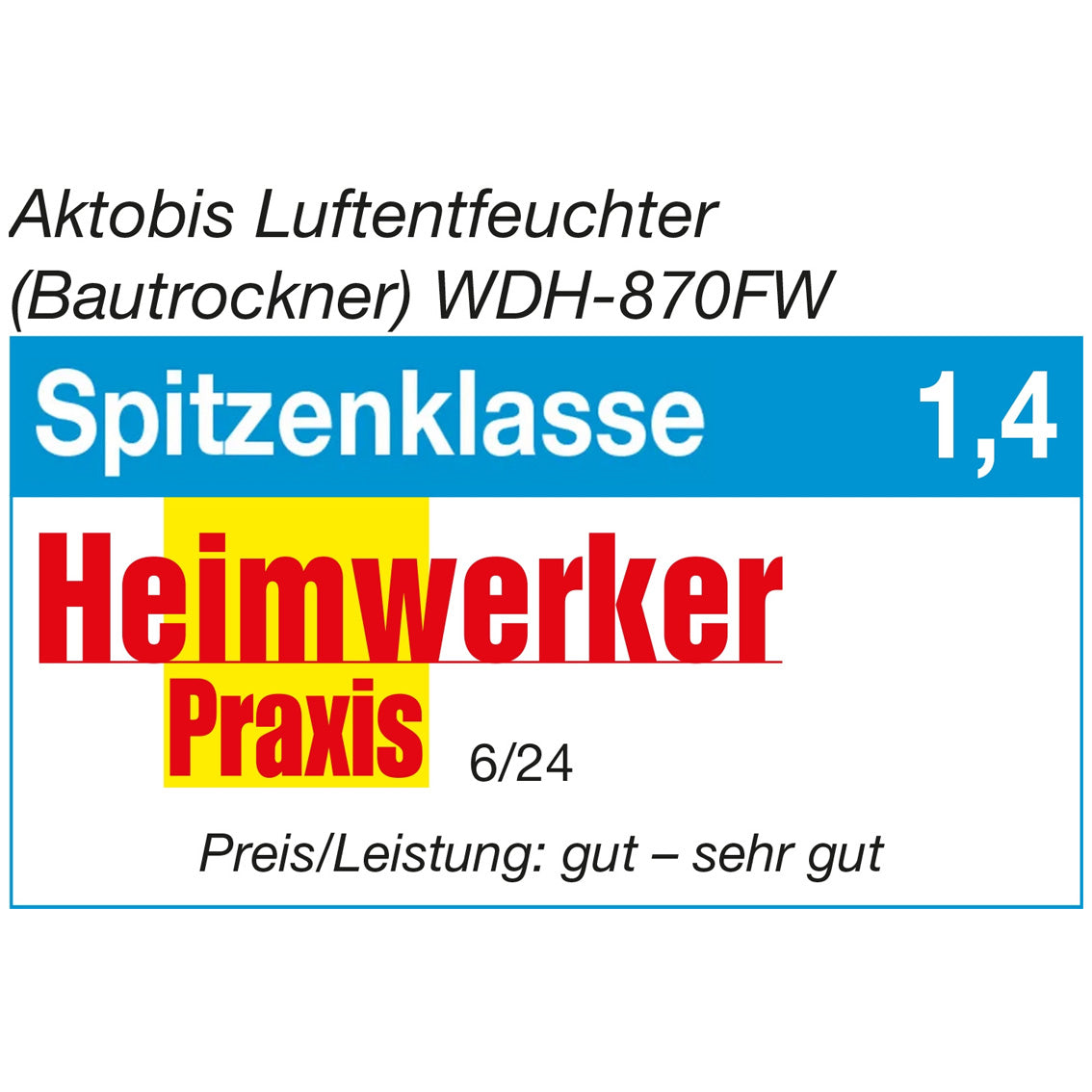 Starker Luftentfeuchter mit WLAN WDH-870FW