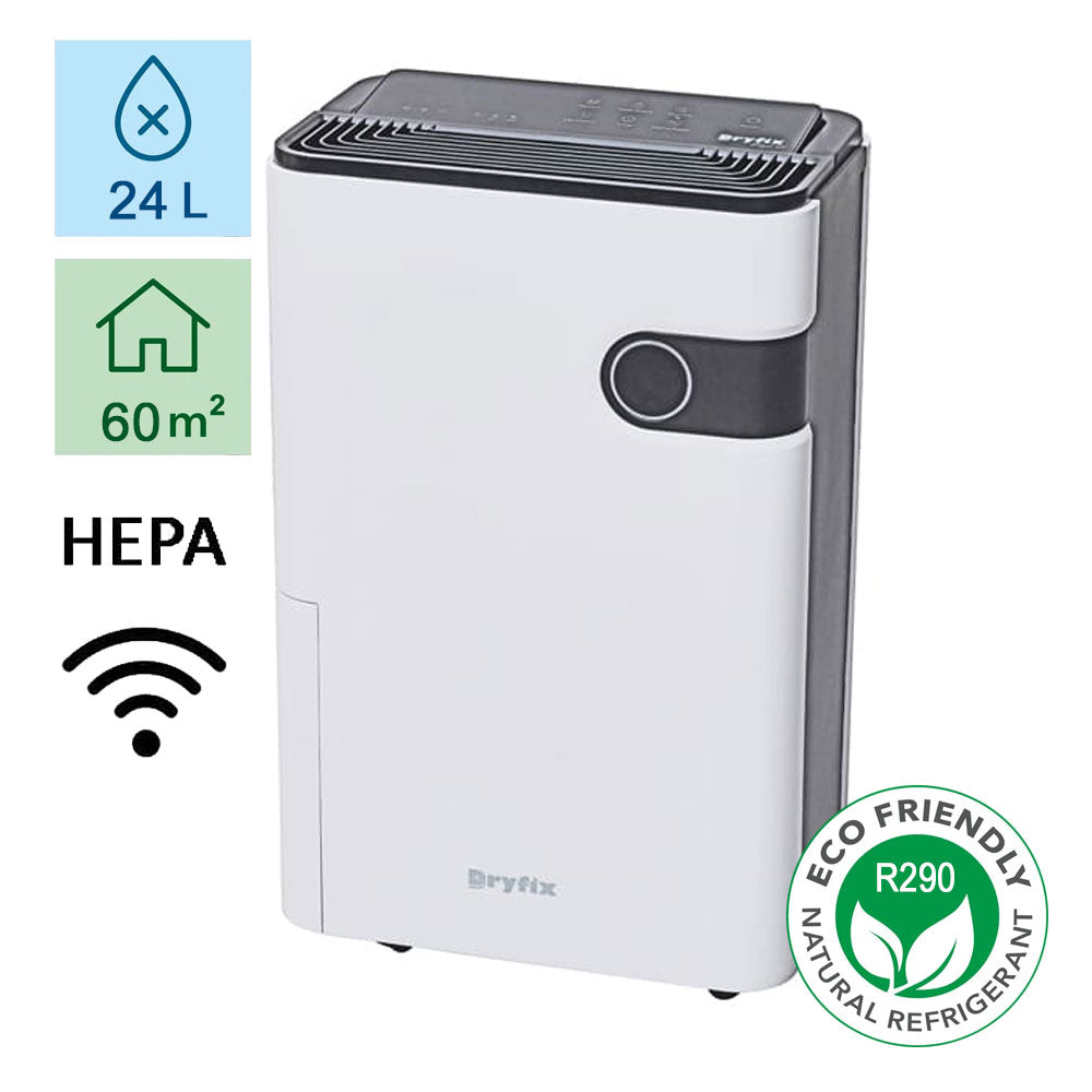 Dryfix Royal24 - WIFI Luftentfeuchter mit optionalem HEPA-Filter